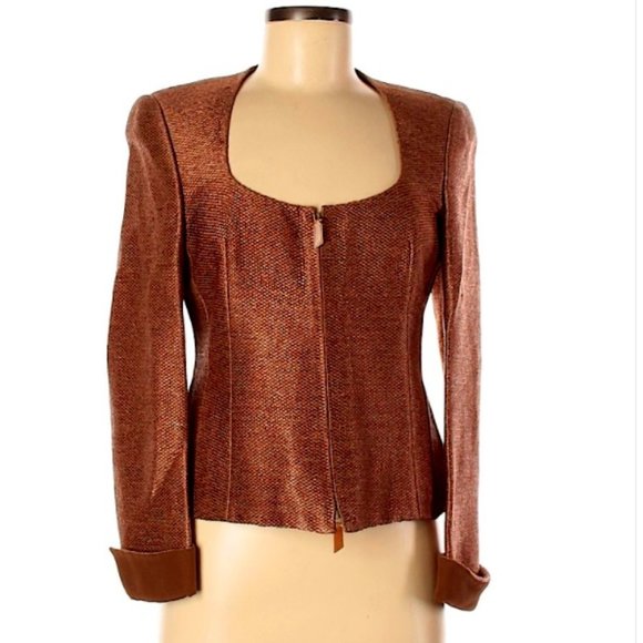 NEW Akris Punto brown jacket, size 8